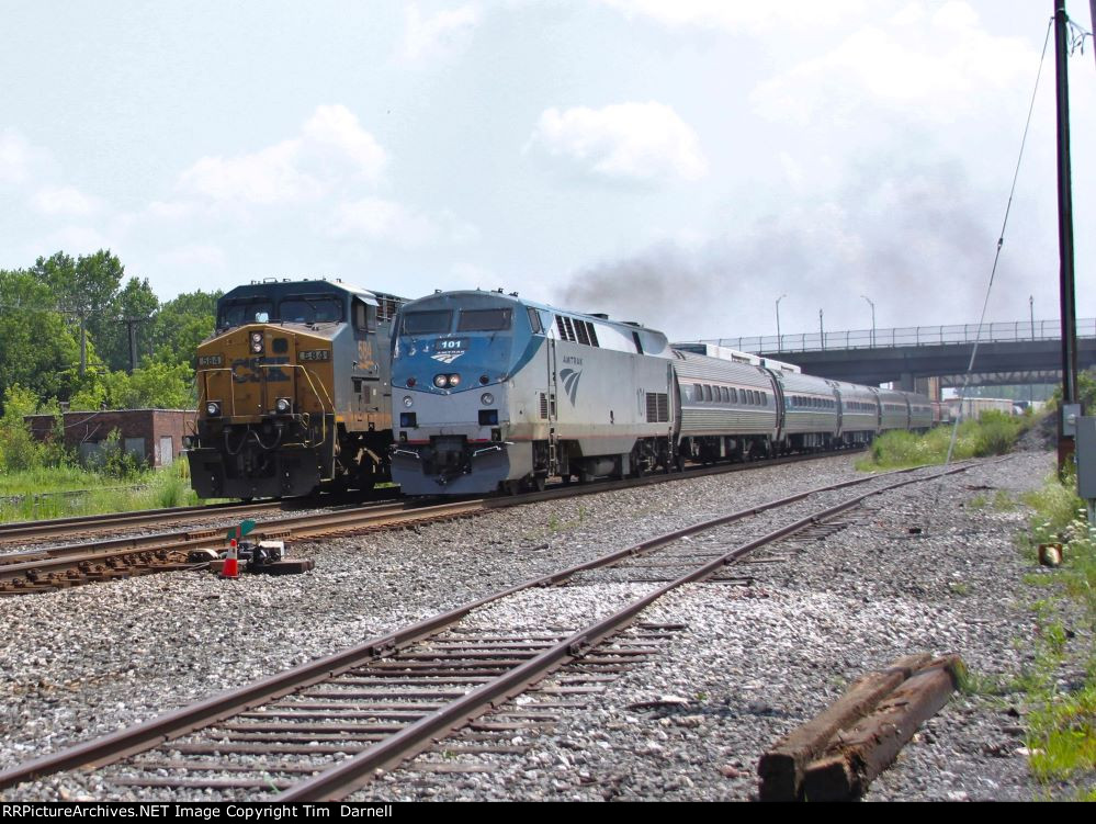 AMTK 101 on train 63